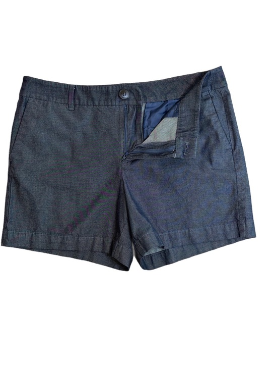 Ann Taylor Dark Wash Chambray Chino Shorts - Picture 5 of 8